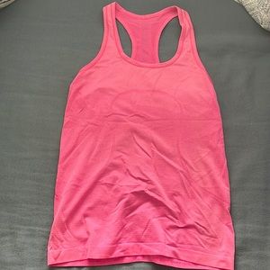 Pink lululemon racer back tank